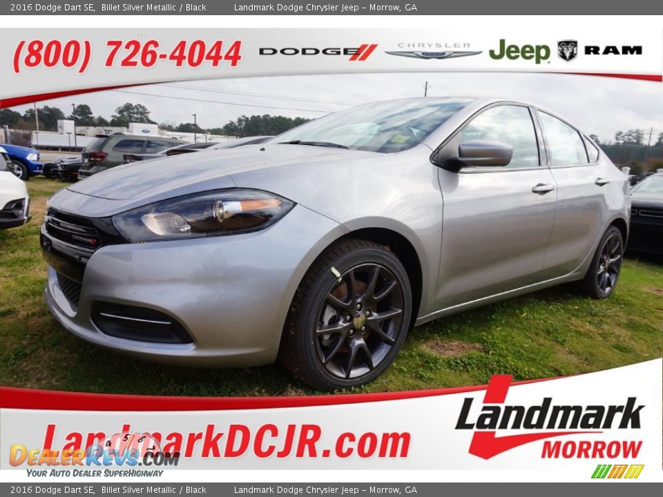 2016 Dodge Dart SE Billet Silver Metallic / Black Photo #1