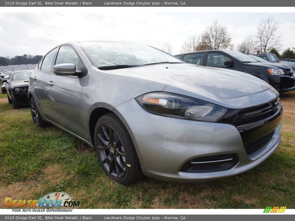 2016 Dodge Dart SE Billet Silver Metallic / Black Photo #4