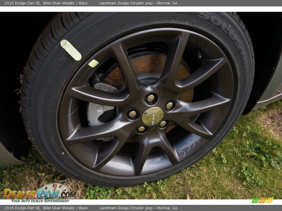 2016 Dodge Dart SE Billet Silver Metallic / Black Photo #5