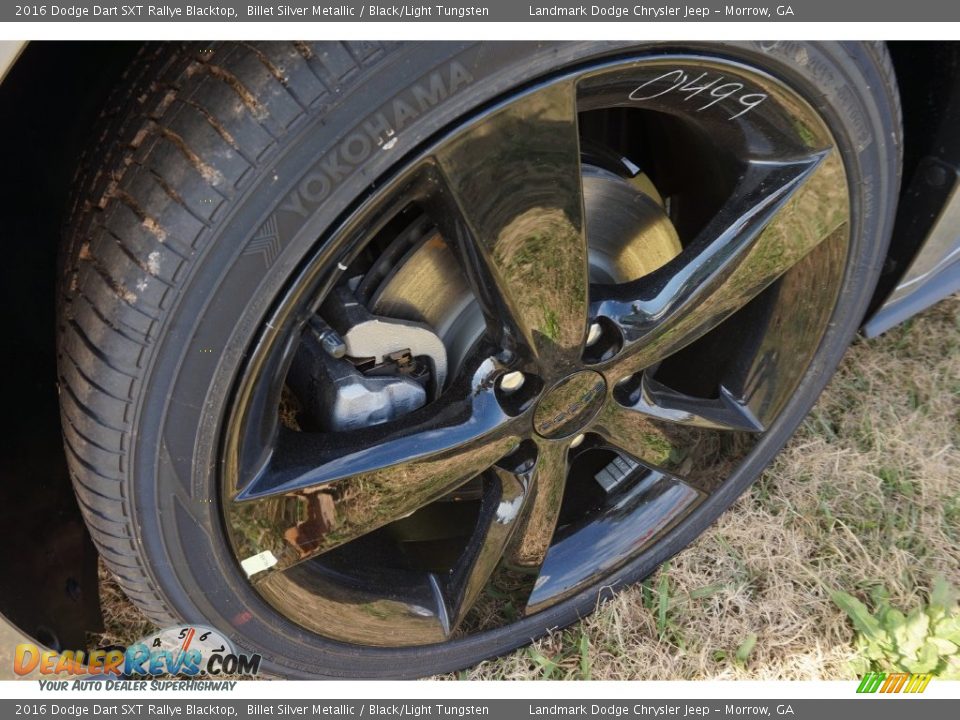 2016 Dodge Dart SXT Rallye Blacktop Billet Silver Metallic / Black/Light Tungsten Photo #5