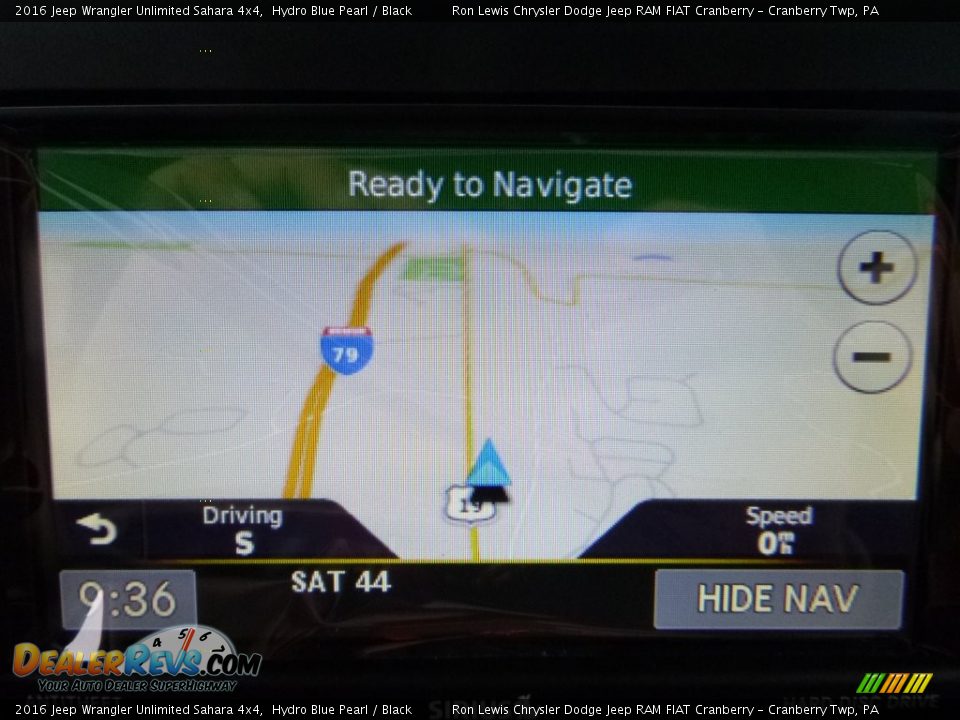 2016 Jeep Wrangler Unlimited Sahara 4x4 Hydro Blue Pearl / Black Photo #18