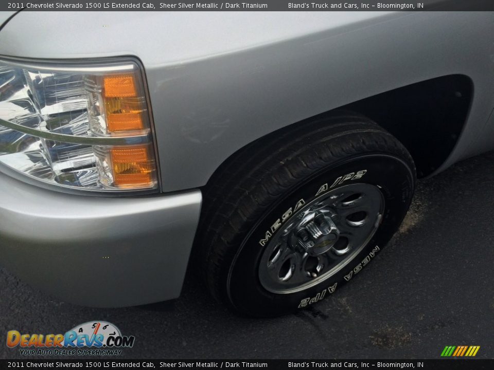 2011 Chevrolet Silverado 1500 LS Extended Cab Sheer Silver Metallic / Dark Titanium Photo #10