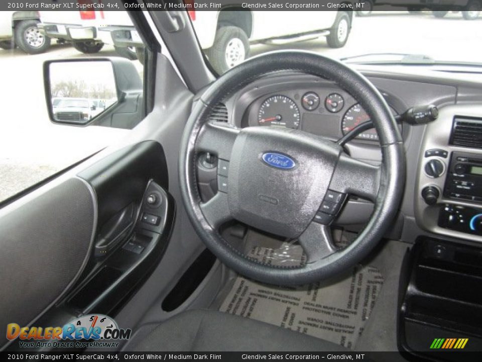 2010 Ford Ranger XLT SuperCab 4x4 Oxford White / Medium Dark Flint Photo #21