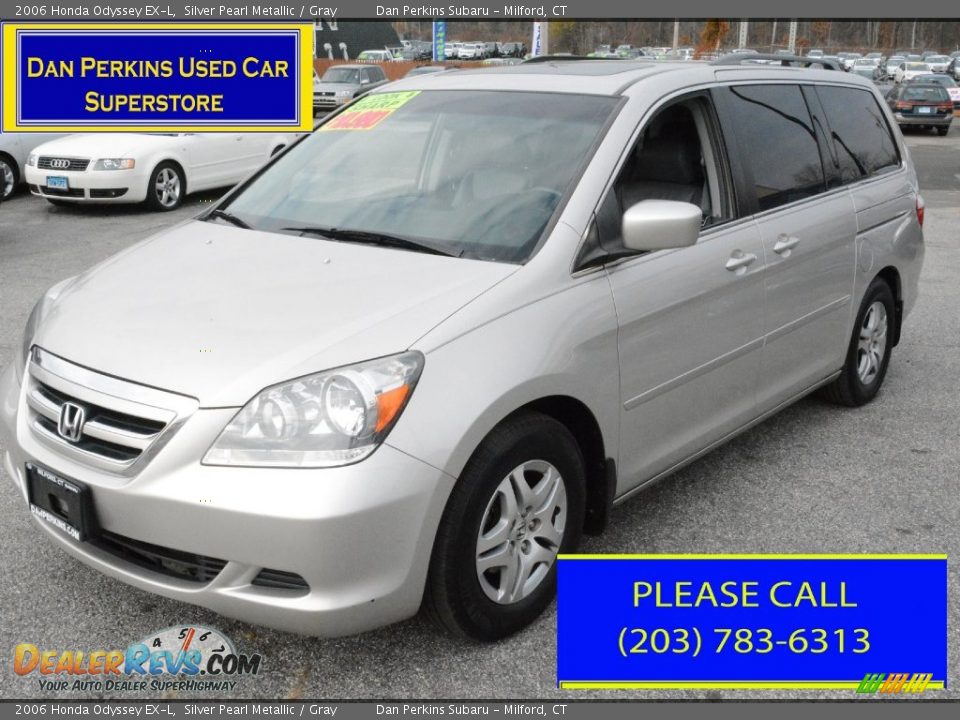 2006 Honda Odyssey EX-L Silver Pearl Metallic / Gray Photo #1
