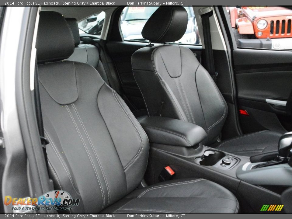 2014 Ford Focus SE Hatchback Sterling Gray / Charcoal Black Photo #14
