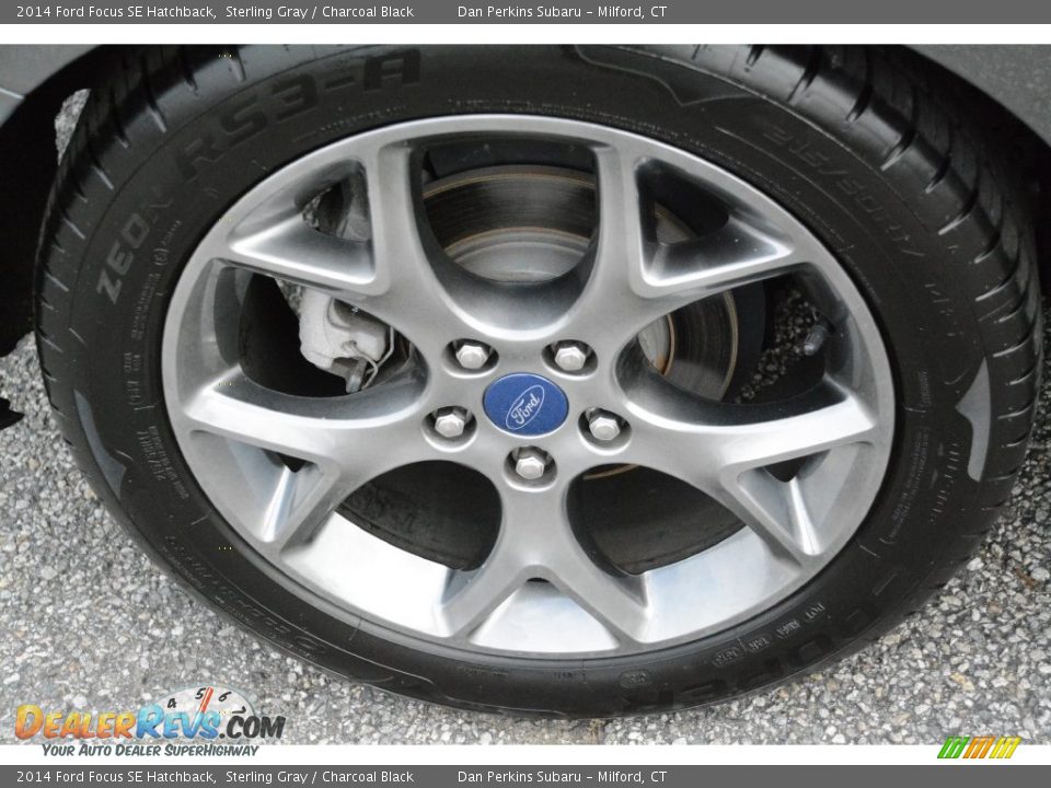 2014 Ford Focus SE Hatchback Sterling Gray / Charcoal Black Photo #24
