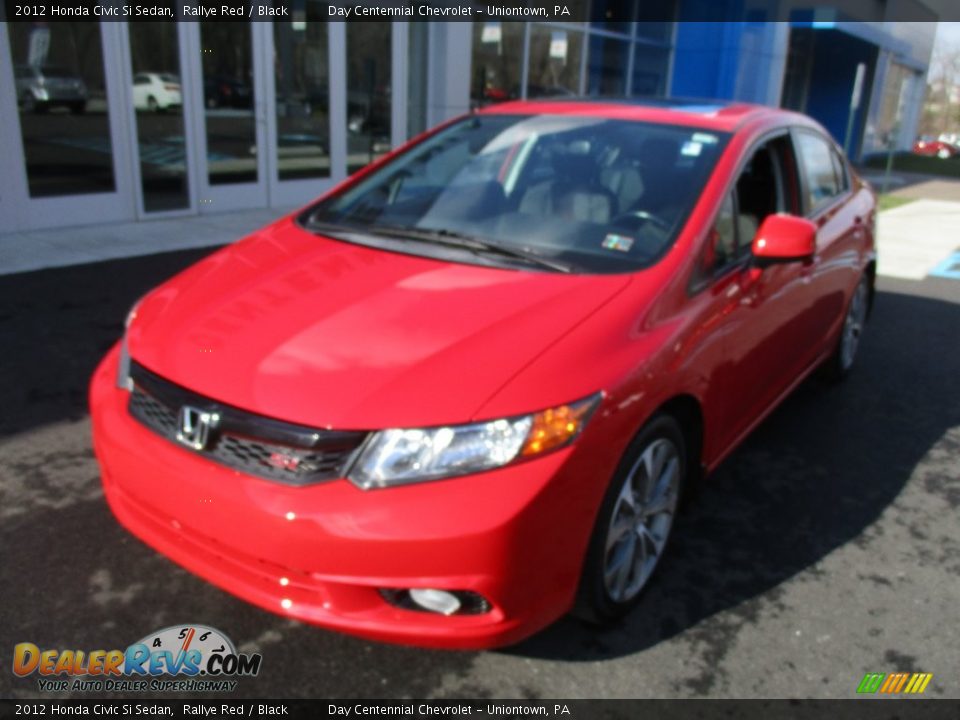 2012 Honda Civic Si Sedan Rallye Red / Black Photo #13