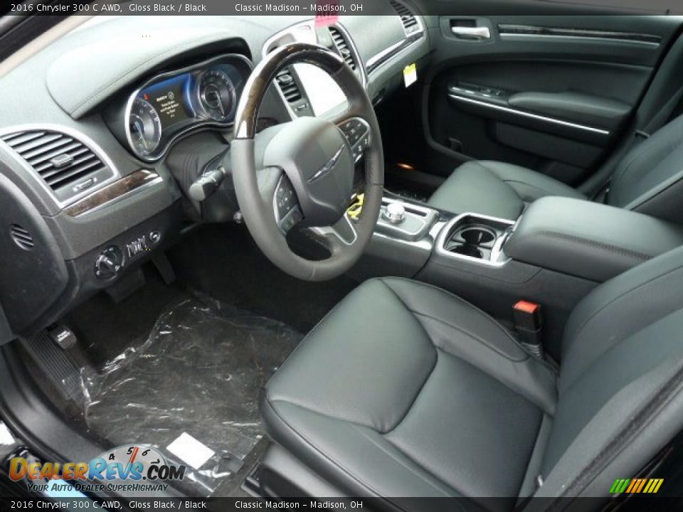 2016 Chrysler 300 C AWD Gloss Black / Black Photo #2