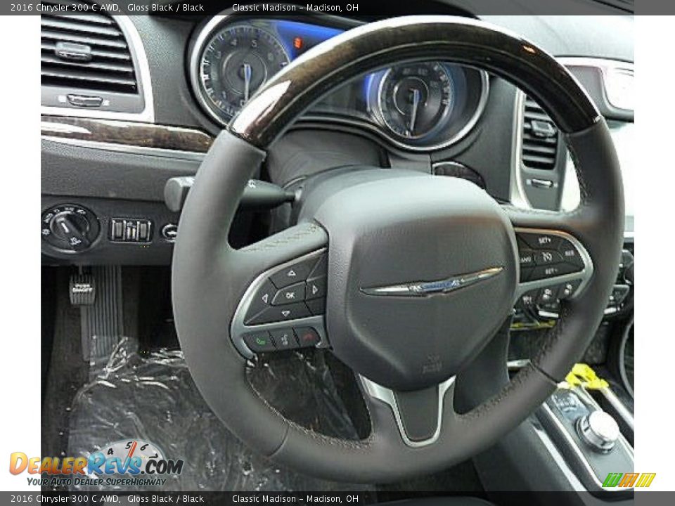 2016 Chrysler 300 C AWD Gloss Black / Black Photo #3