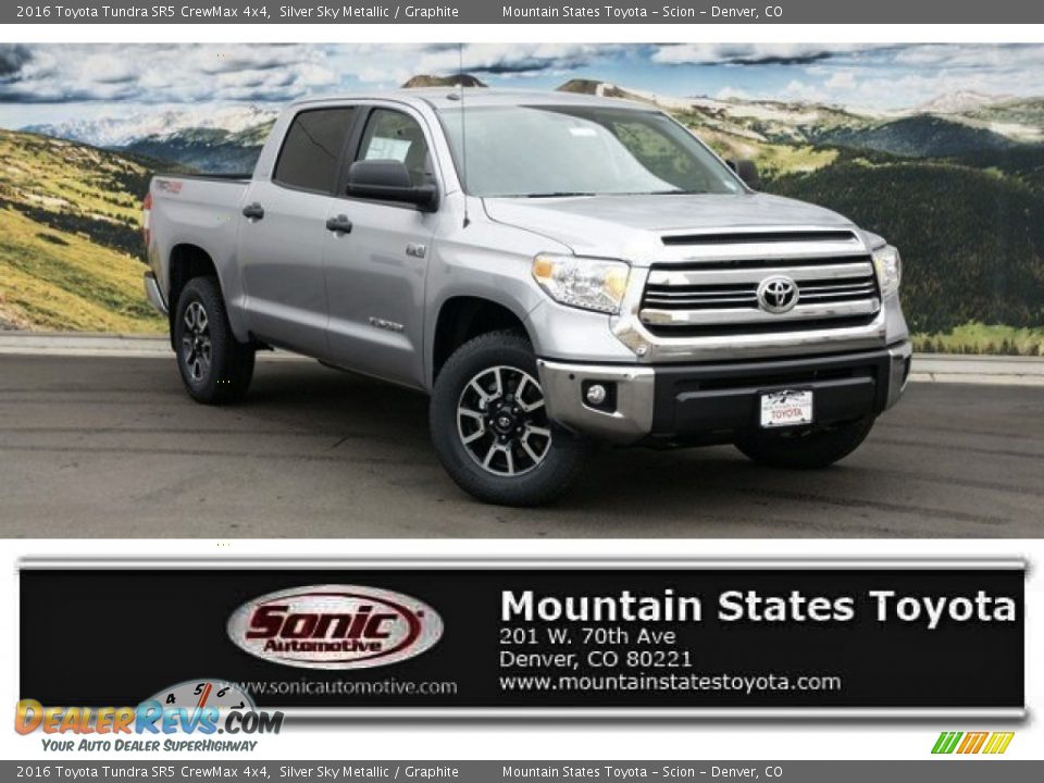 2016 Toyota Tundra SR5 CrewMax 4x4 Silver Sky Metallic / Graphite Photo #1