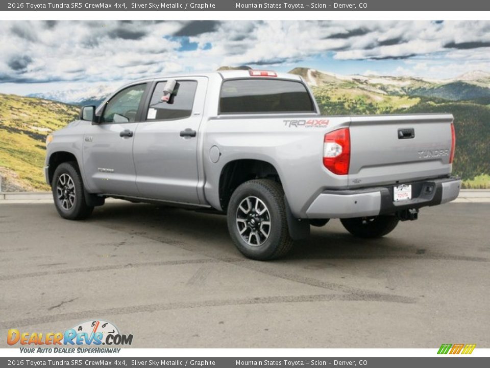 2016 Toyota Tundra SR5 CrewMax 4x4 Silver Sky Metallic / Graphite Photo #3
