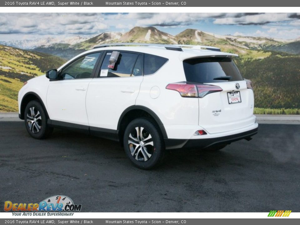 2016 Toyota RAV4 LE AWD Super White / Black Photo #3