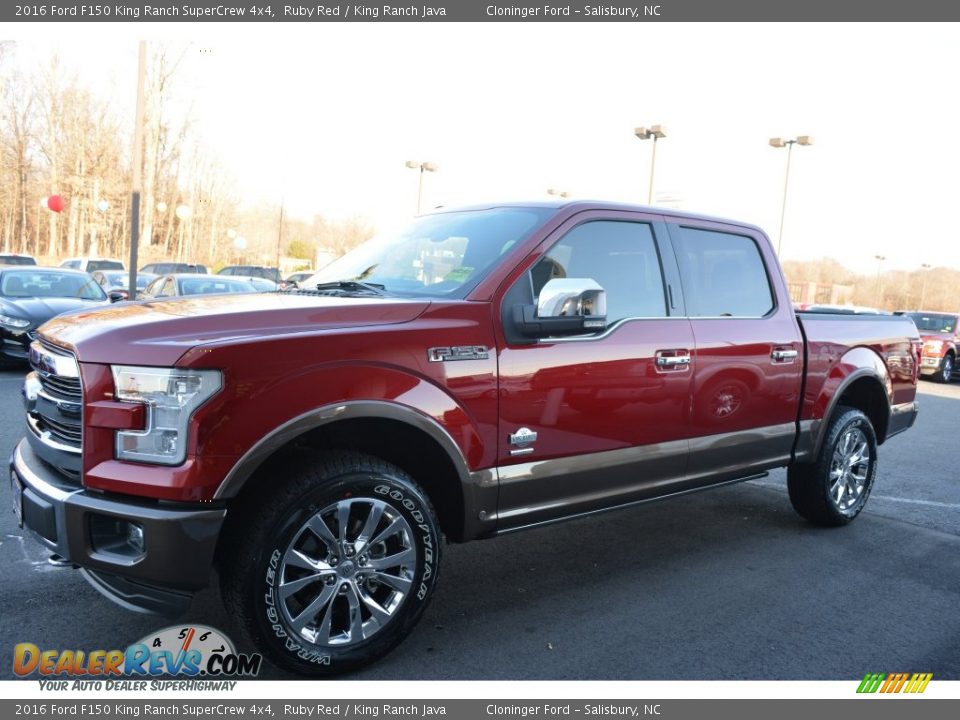 2016 Ford F150 King Ranch SuperCrew 4x4 Ruby Red / King Ranch Java Photo #3