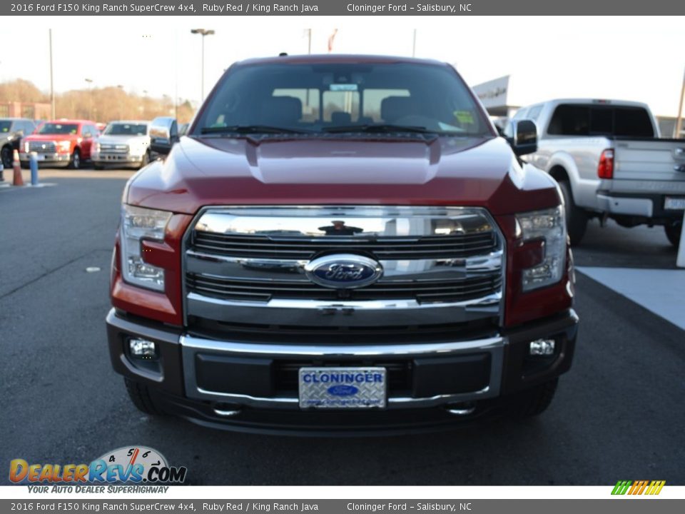 2016 Ford F150 King Ranch SuperCrew 4x4 Ruby Red / King Ranch Java Photo #4