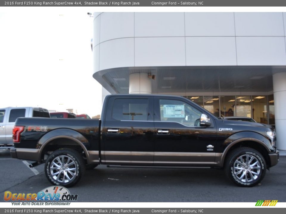 2016 Ford F150 King Ranch SuperCrew 4x4 Shadow Black / King Ranch Java Photo #2