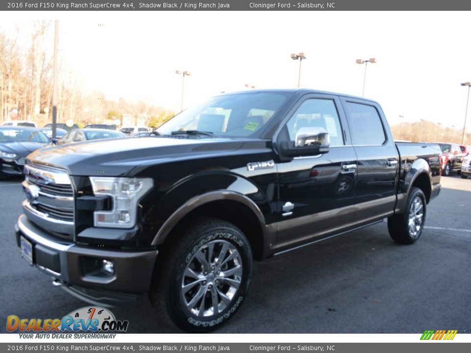 2016 Ford F150 King Ranch SuperCrew 4x4 Shadow Black / King Ranch Java Photo #3