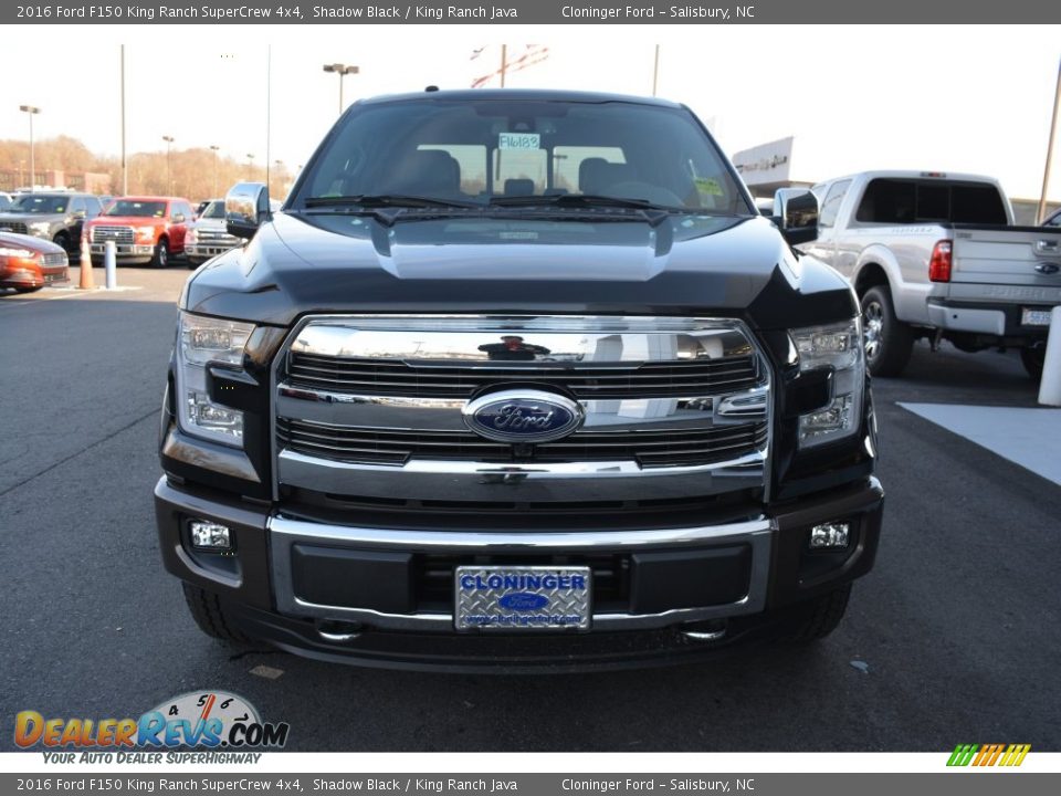 2016 Ford F150 King Ranch SuperCrew 4x4 Shadow Black / King Ranch Java Photo #4