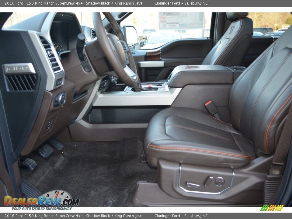 2016 Ford F150 King Ranch SuperCrew 4x4 Shadow Black / King Ranch Java Photo #10