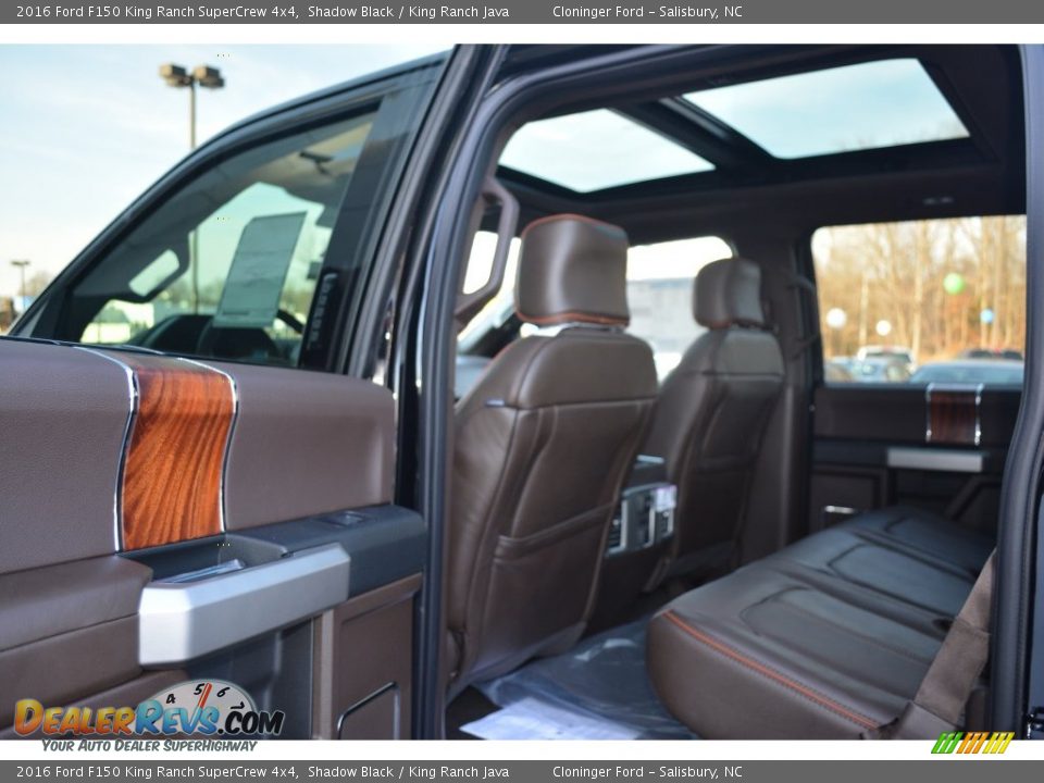 2016 Ford F150 King Ranch SuperCrew 4x4 Shadow Black / King Ranch Java Photo #14