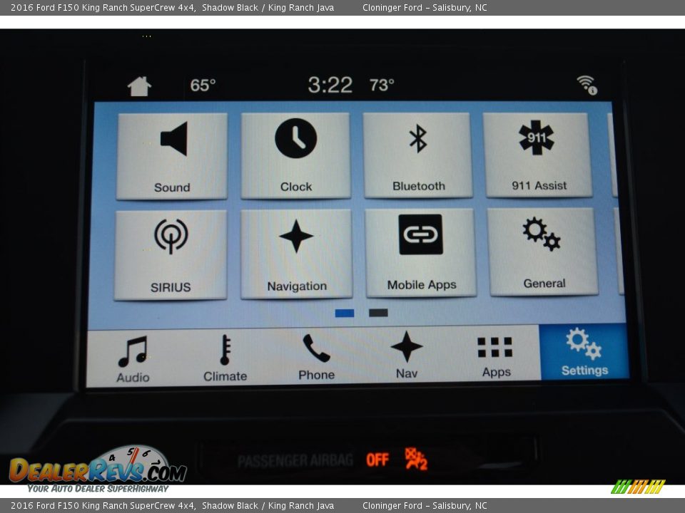2016 Ford F150 King Ranch SuperCrew 4x4 Shadow Black / King Ranch Java Photo #16