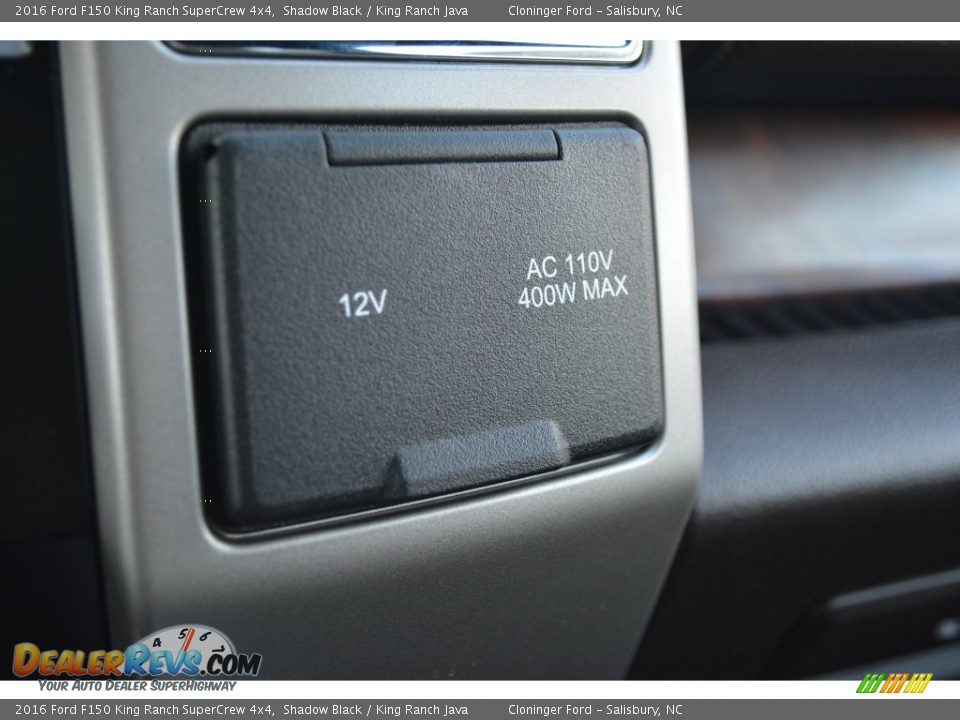 2016 Ford F150 King Ranch SuperCrew 4x4 Shadow Black / King Ranch Java Photo #25