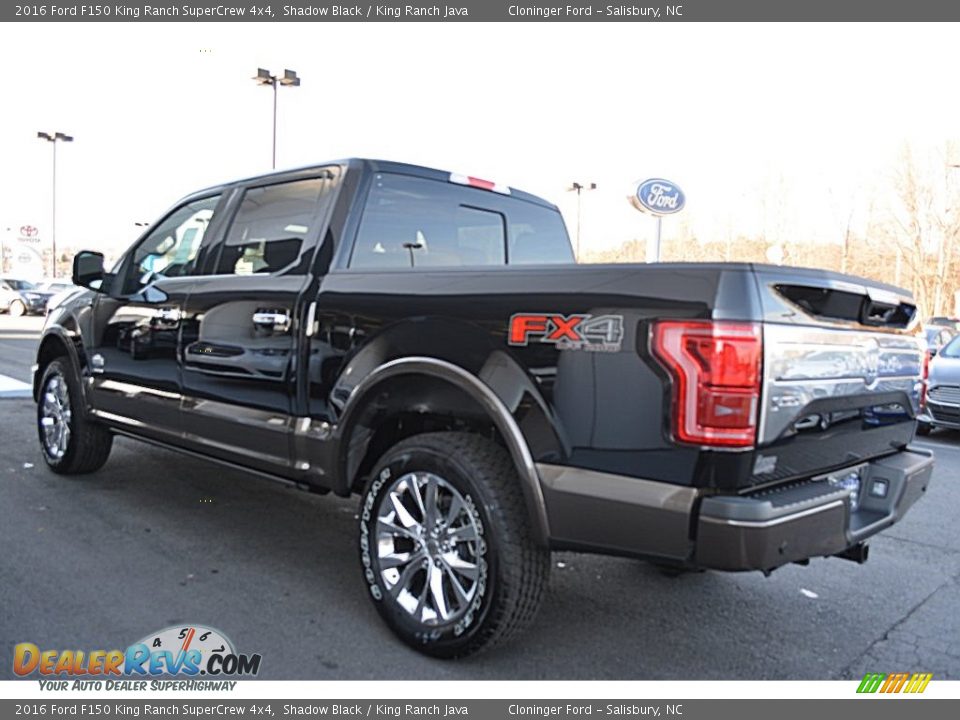 2016 Ford F150 King Ranch SuperCrew 4x4 Shadow Black / King Ranch Java Photo #32