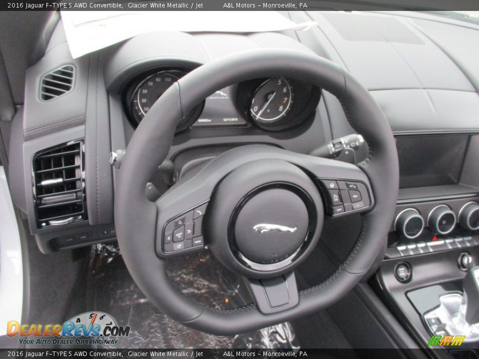 2016 Jaguar F-TYPE S AWD Convertible Steering Wheel Photo #12
