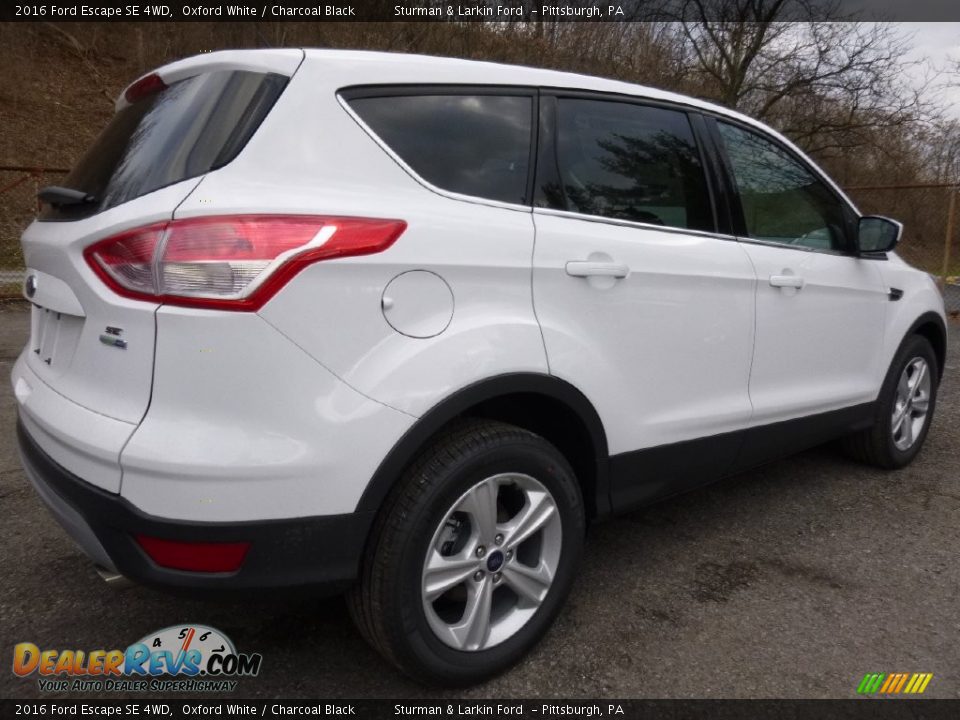 2016 Ford Escape SE 4WD Oxford White / Charcoal Black Photo #2