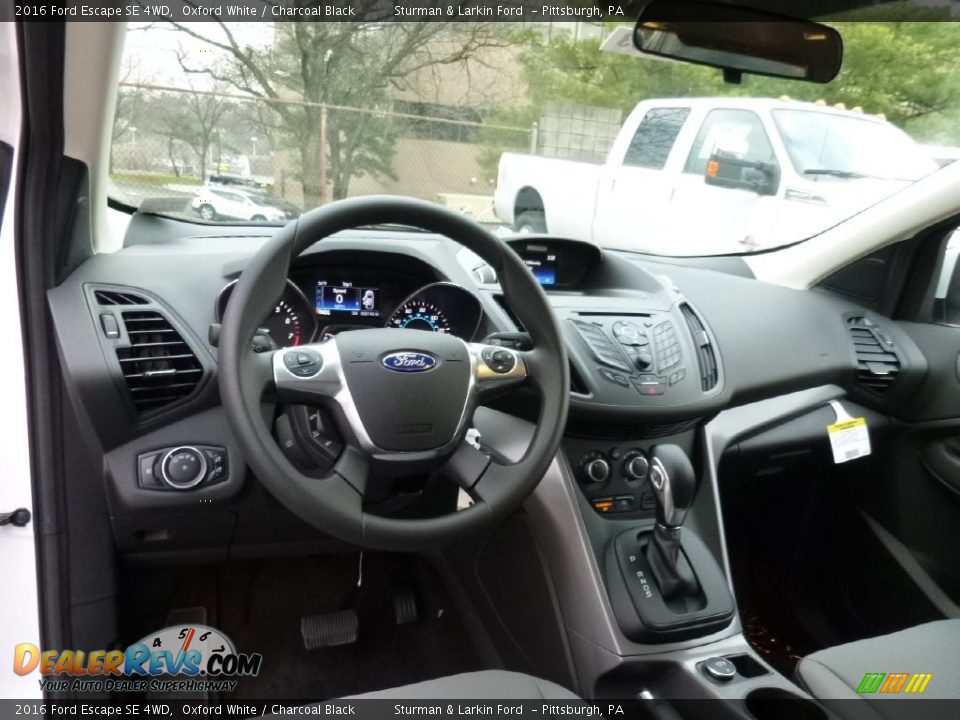 2016 Ford Escape SE 4WD Oxford White / Charcoal Black Photo #10