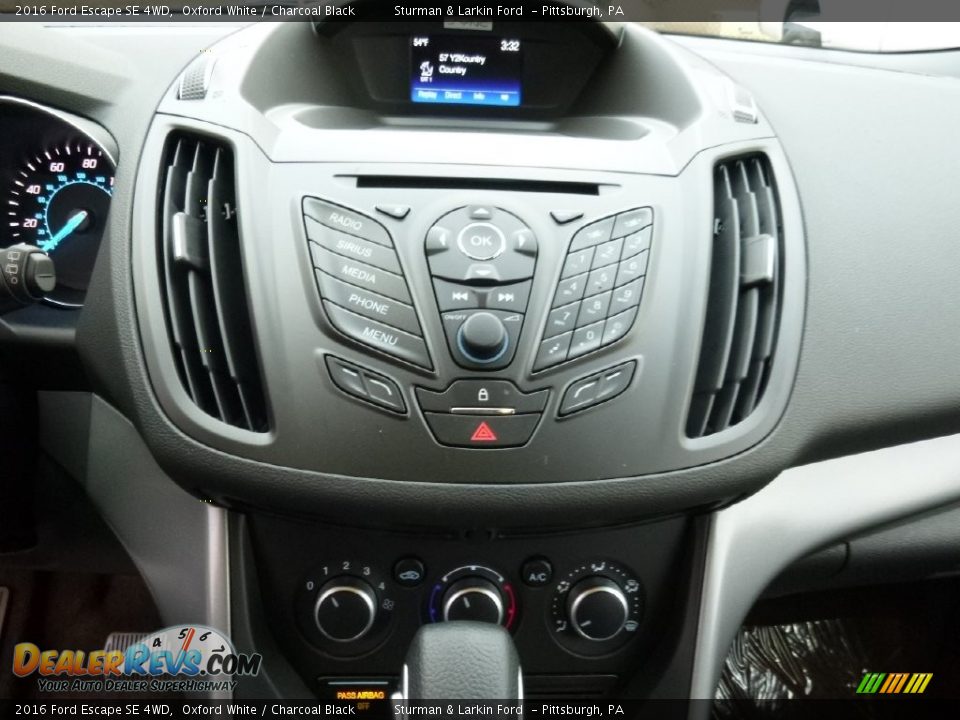 2016 Ford Escape SE 4WD Oxford White / Charcoal Black Photo #15