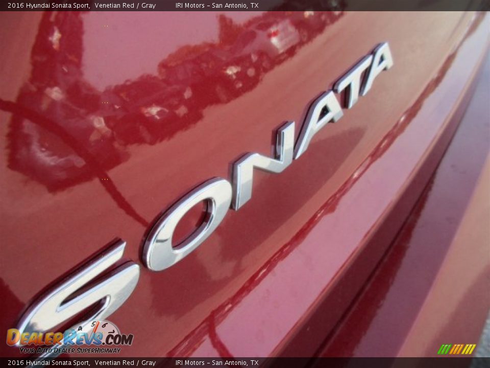 2016 Hyundai Sonata Sport Venetian Red / Gray Photo #5