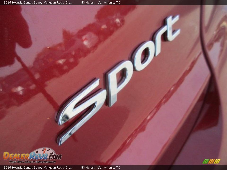 2016 Hyundai Sonata Sport Venetian Red / Gray Photo #6