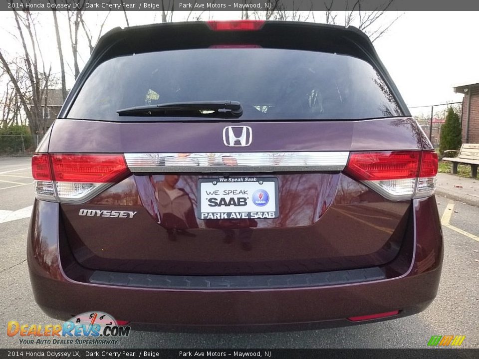 2014 Honda Odyssey LX Dark Cherry Pearl / Beige Photo #4