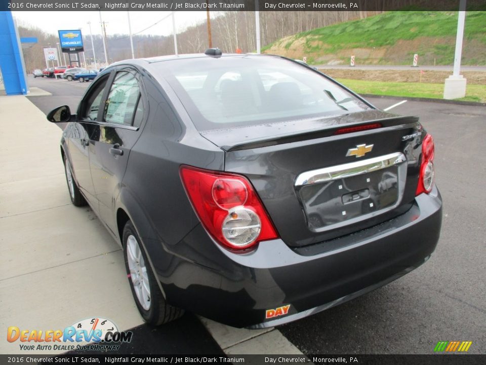 2016 Chevrolet Sonic LT Sedan Nightfall Gray Metallic / Jet Black/Dark Titanium Photo #6