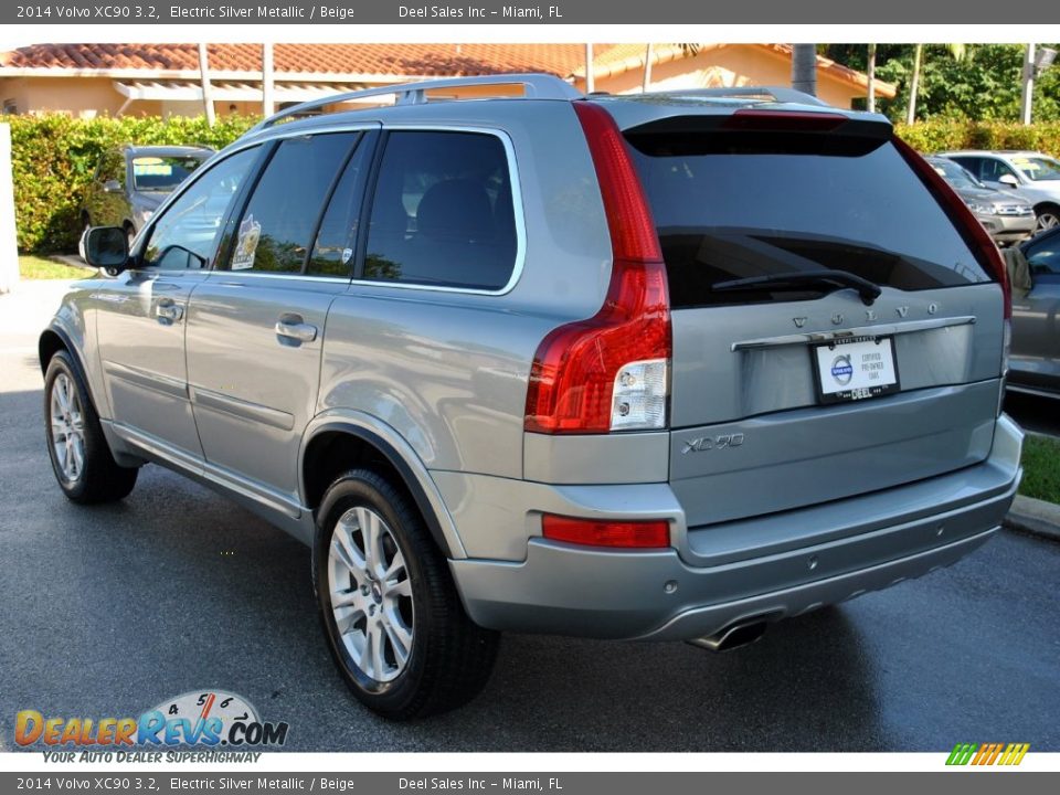 2014 Volvo XC90 3.2 Electric Silver Metallic / Beige Photo #6