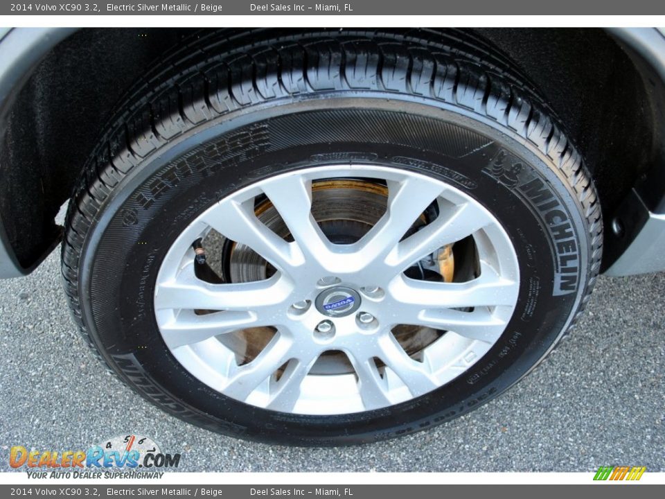 2014 Volvo XC90 3.2 Electric Silver Metallic / Beige Photo #11
