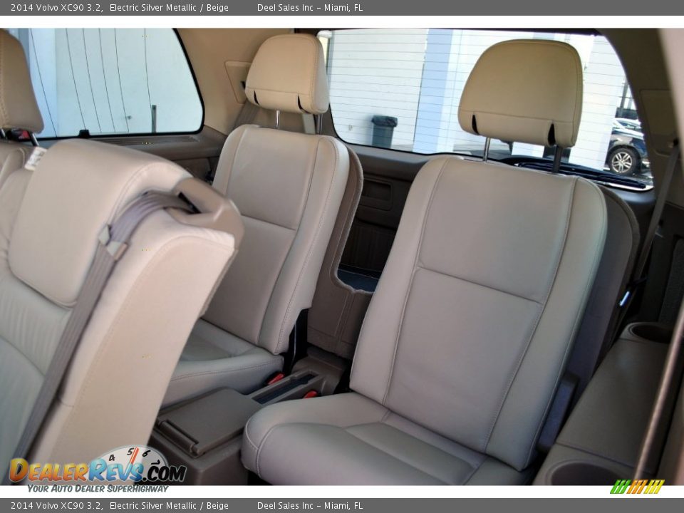 2014 Volvo XC90 3.2 Electric Silver Metallic / Beige Photo #13