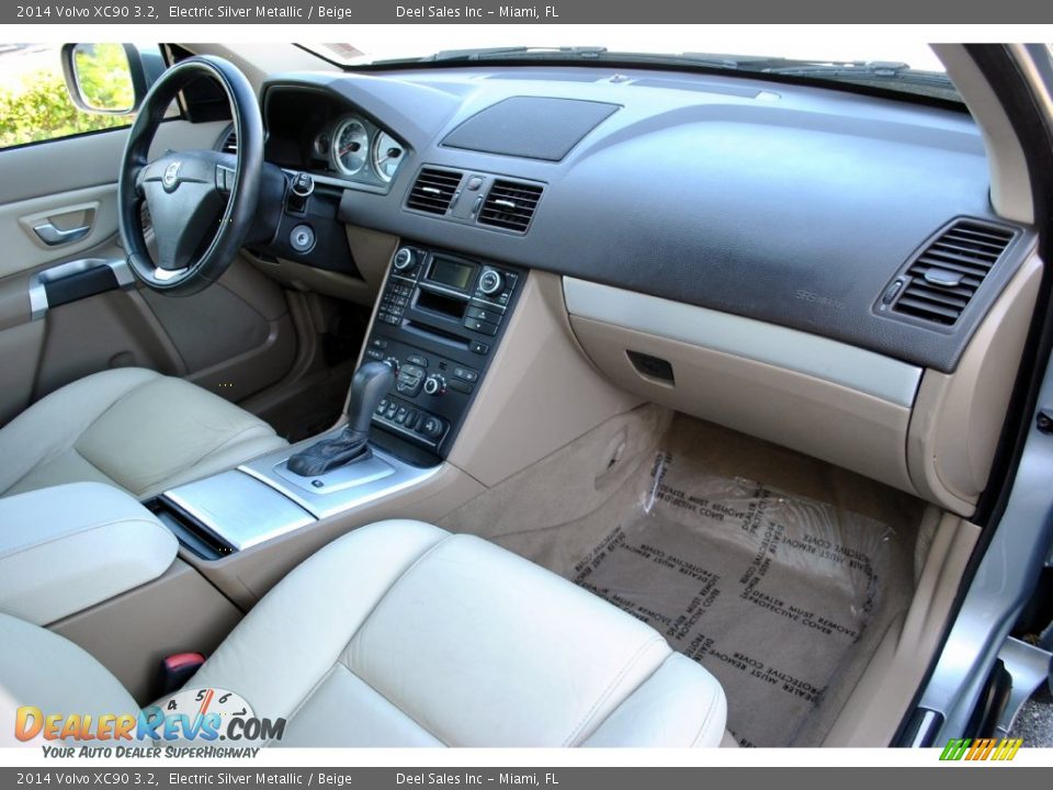 2014 Volvo XC90 3.2 Electric Silver Metallic / Beige Photo #19