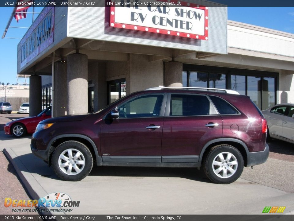 2013 Kia Sorento LX V6 AWD Dark Cherry / Gray Photo #2