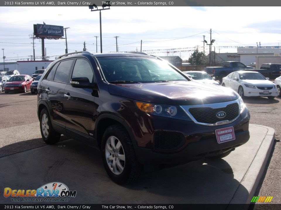 2013 Kia Sorento LX V6 AWD Dark Cherry / Gray Photo #7