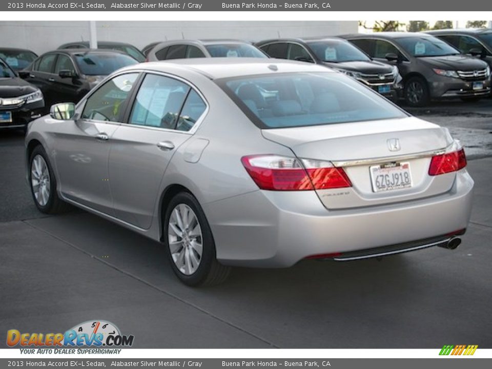 2013 Honda Accord EX-L Sedan Alabaster Silver Metallic / Gray Photo #2