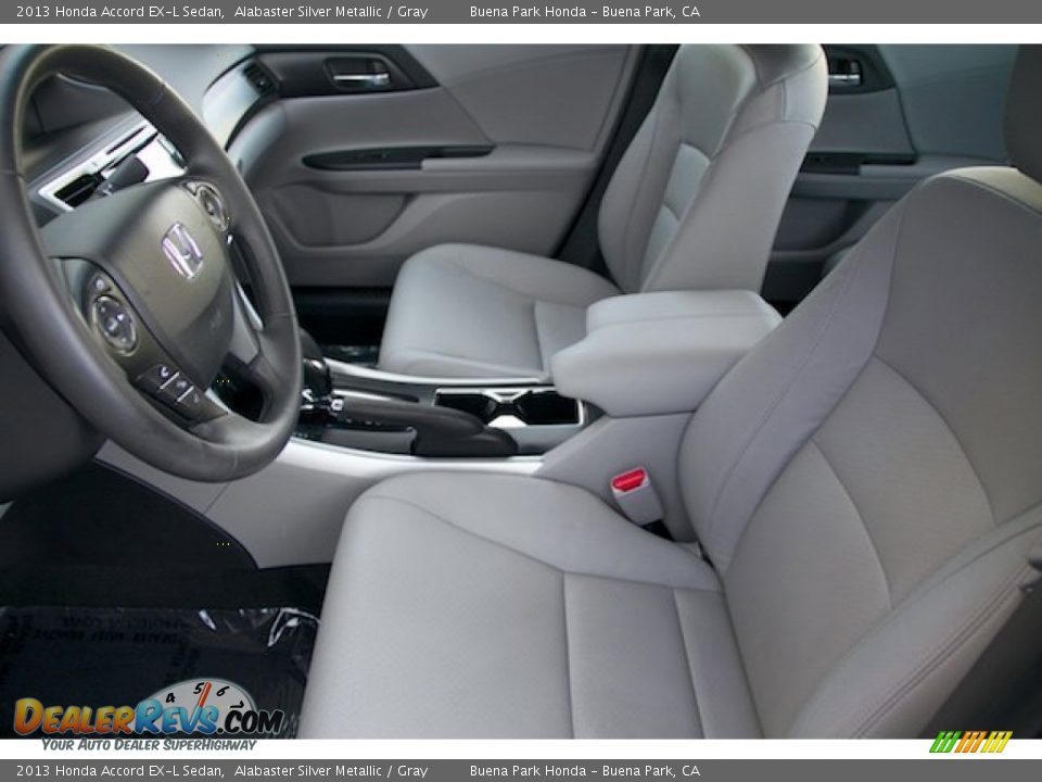 2013 Honda Accord EX-L Sedan Alabaster Silver Metallic / Gray Photo #3