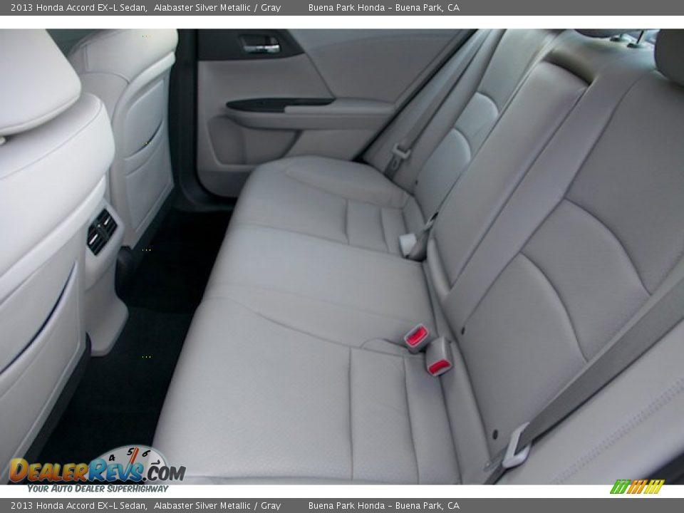 2013 Honda Accord EX-L Sedan Alabaster Silver Metallic / Gray Photo #4