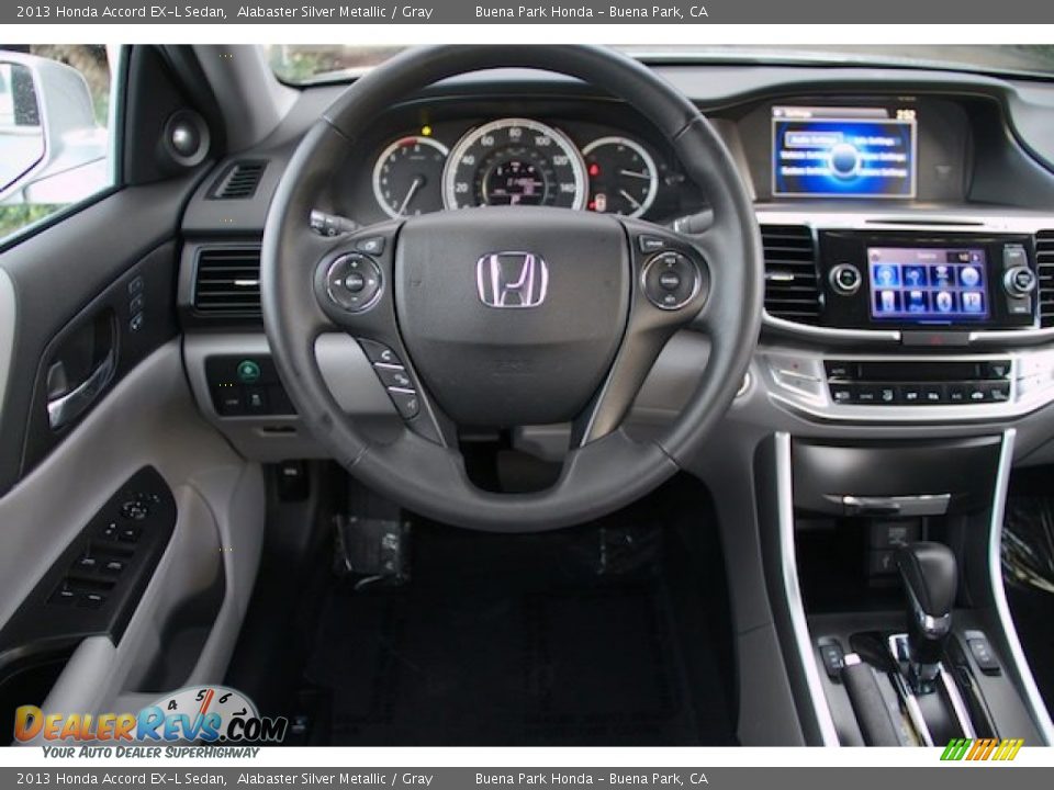 2013 Honda Accord EX-L Sedan Alabaster Silver Metallic / Gray Photo #5
