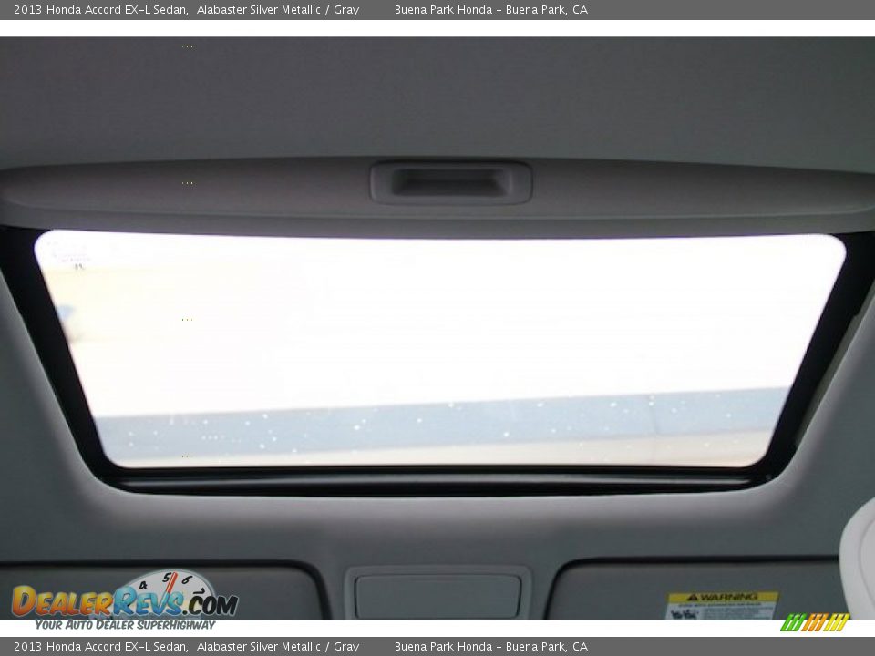 2013 Honda Accord EX-L Sedan Alabaster Silver Metallic / Gray Photo #15