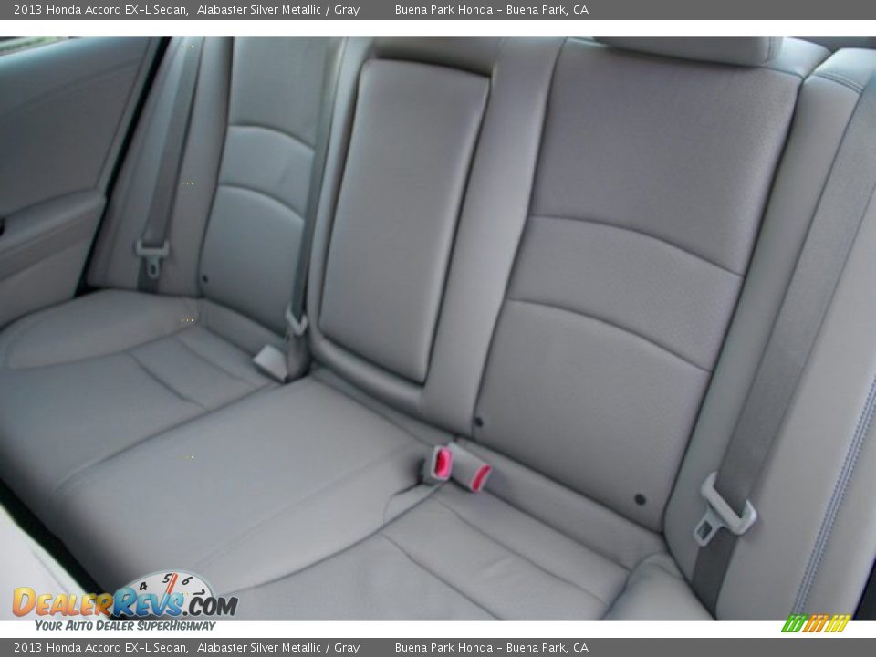2013 Honda Accord EX-L Sedan Alabaster Silver Metallic / Gray Photo #16
