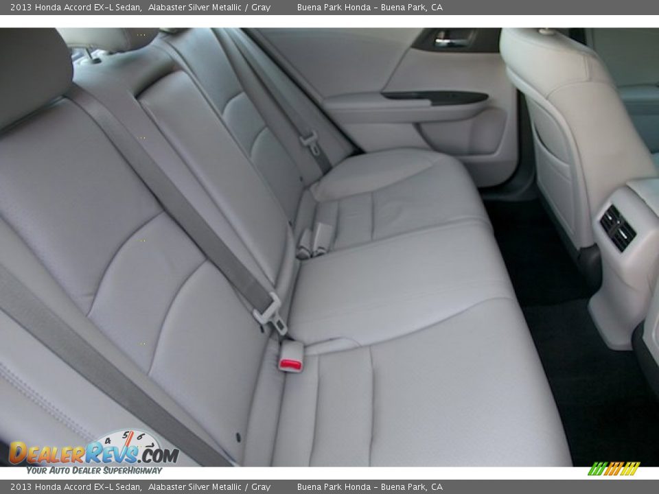 2013 Honda Accord EX-L Sedan Alabaster Silver Metallic / Gray Photo #17
