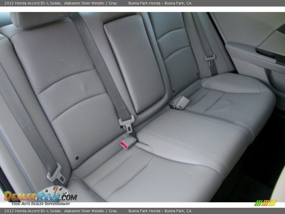 2013 Honda Accord EX-L Sedan Alabaster Silver Metallic / Gray Photo #18