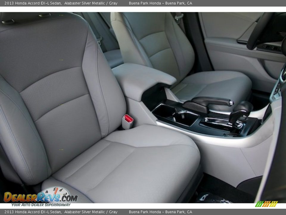 2013 Honda Accord EX-L Sedan Alabaster Silver Metallic / Gray Photo #20