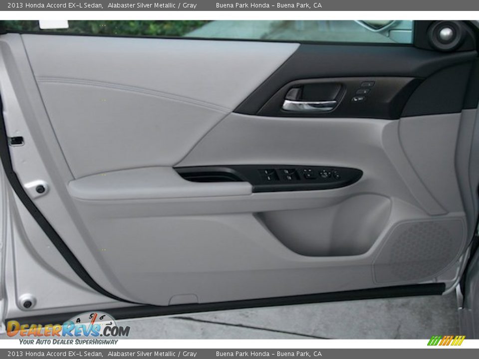2013 Honda Accord EX-L Sedan Alabaster Silver Metallic / Gray Photo #26